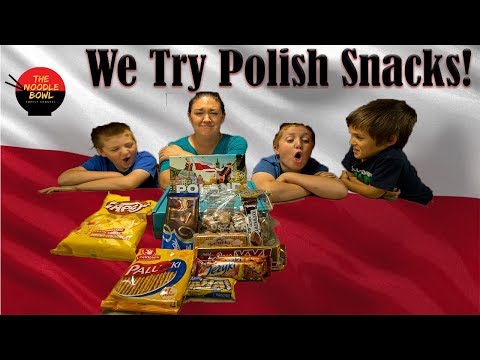 American Family reacts to Polish Snacks, Snackcrate Poland
