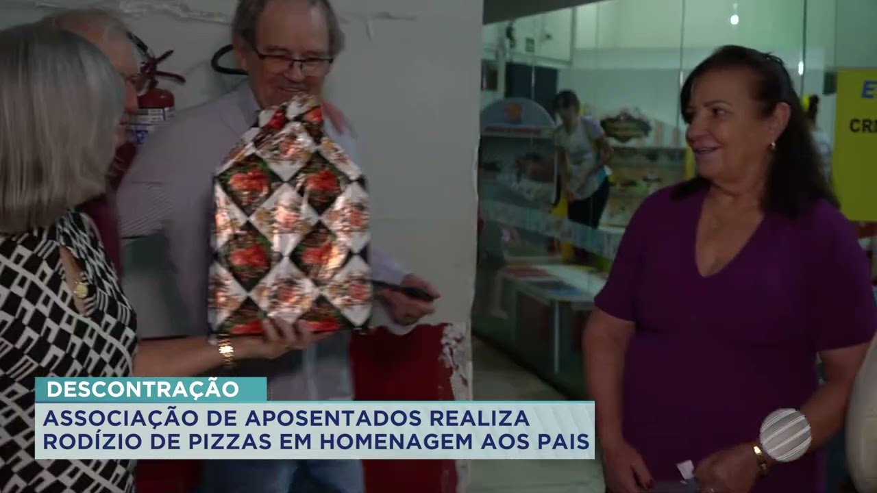 ASSOCIAÇÃO DE APOSENTADOS REALIZA RODÍZIO DE PIZZAS EM HOMENAGEM AOS PAIS