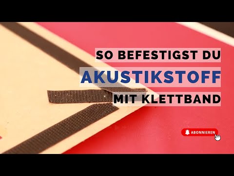 Video: Selbstklebendes Befestigungsband Klettband