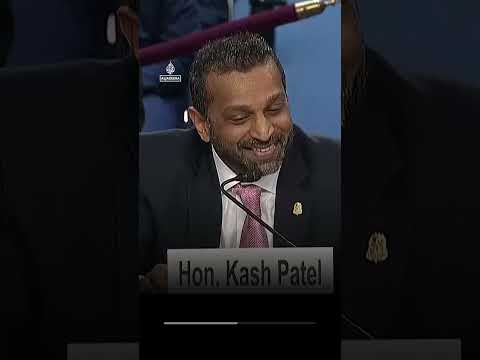 Moment Kash Patel's senate hearing takes bizarre turn