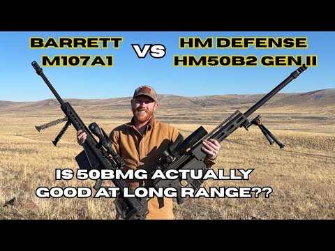 Barrett 50 Caliber M107 unsuppressed vs suppressed