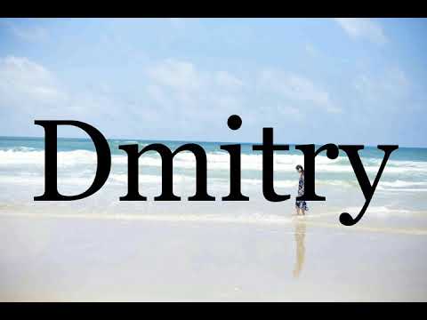 How To Pronounce Dmitry🌈🌈🌈🌈🌈🌈Pronunciation Of Dmitry