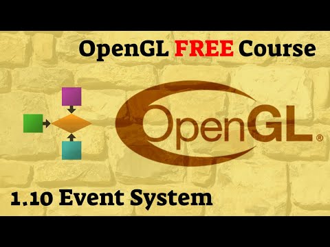 C++ OpenGL Episode 1.10 - Event System