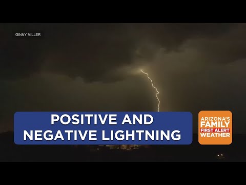 How lightning can have positive or negative charge