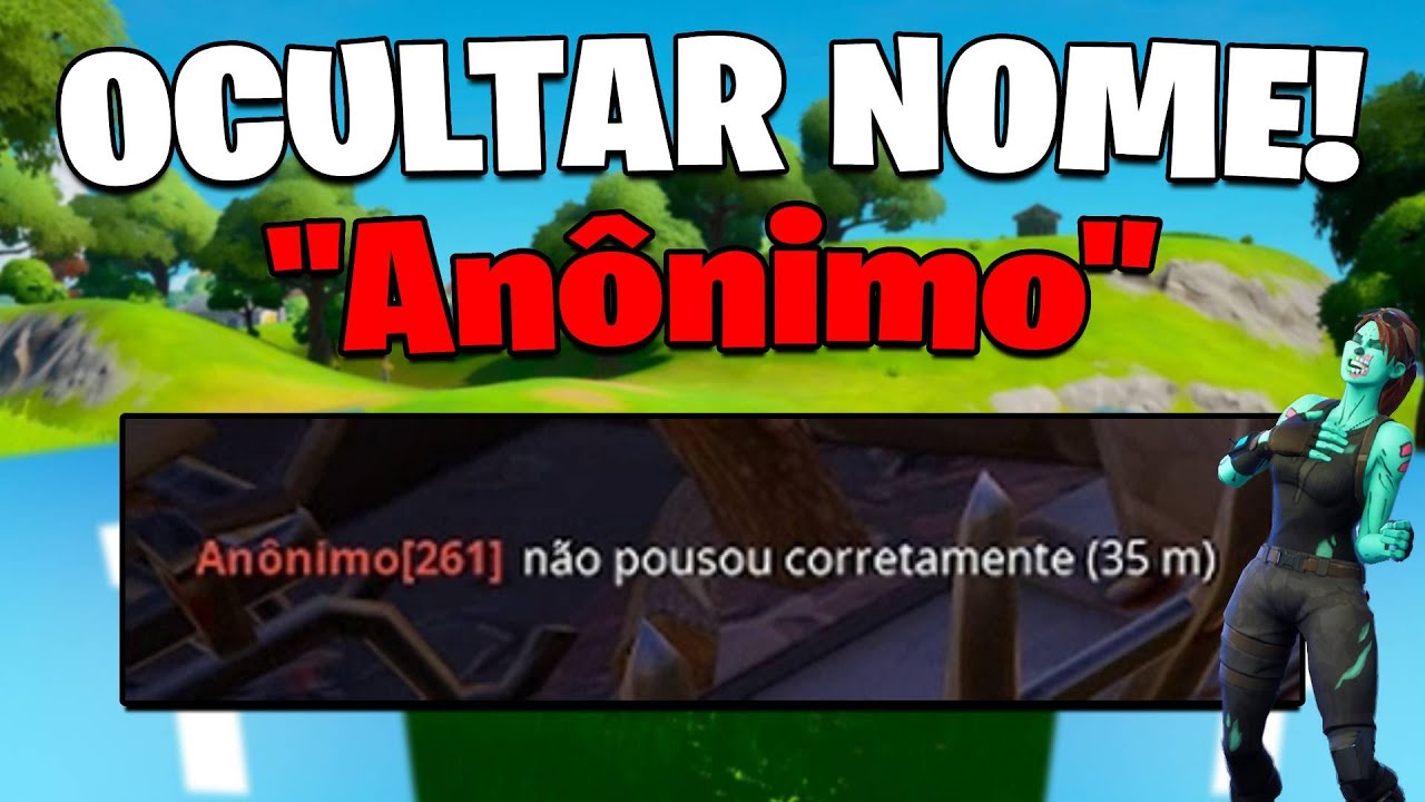 NOME ANÔNIMO NO FORTNITE!!! - Como ATIVAR Modo ANÔNIMO no FORTNITE!