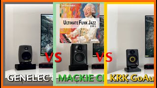 GENELEC 8010A vs MACKIE CR35 vs KRK GoAux5