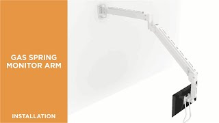 How to Install Extra Long Reach Articulated Wall-Mounted Monitor Arm-LDA34-112