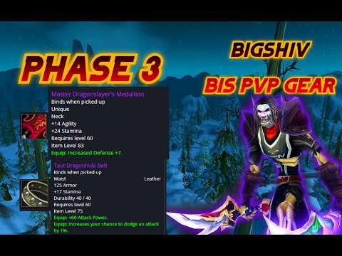 Classic Fresh- Bigshiv Best PvP Rogue Gear, Talents Phase 3