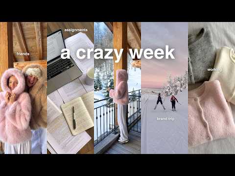 a crazy week in my life | deadlines, first brand trip & so much more