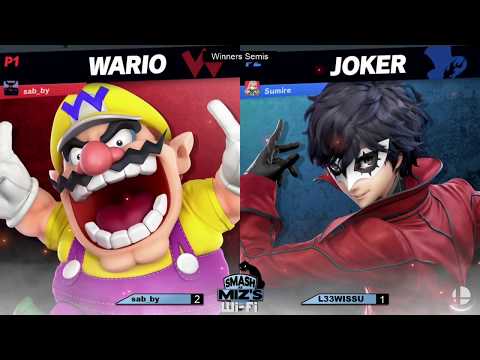 Smash @ Miz's WiFi 5 - sab_by (Wario) vs. L33WISSU (Joker) Winners Semis