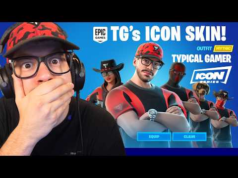 FIRST LOOK at MY *FORTNITE ICON SKIN* (Typical Gamer)