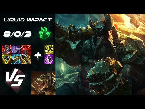 Team Liquid Impact TOP Gangplank vs Renekton - NA Grandmaster Patch 25.S2.3
