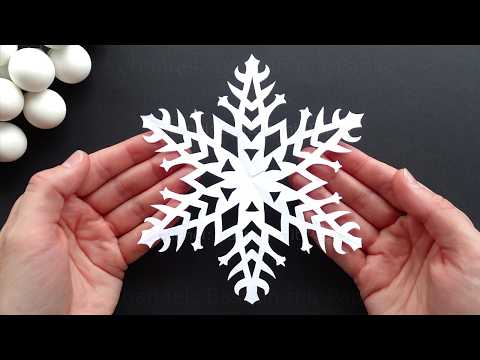 Schneeflocken basteln für Weihnachten - Leichte Anleitung zum Sterne basteln mit Papier ❄
