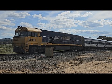 5AM8 JBRE The Overland (NR103), Adelaide to Melbourne, 1503, 3/10/24, Great Western Loop VIC