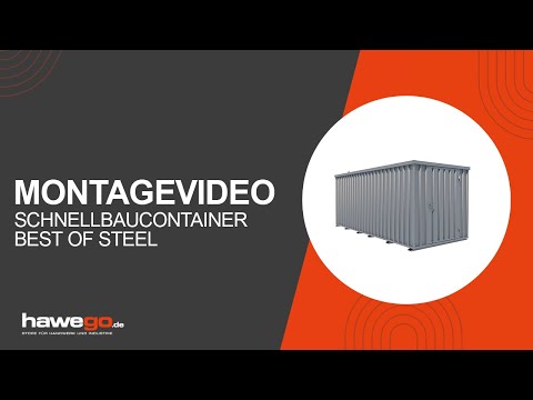 Montagevideo - SchnellbauContainer SC3000 von Best of Steel