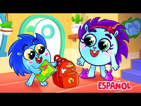 Canción de voy a la escuela 😻📚 | Canciones infantiles y educativas 😻🐨🐰🦁 por Baby Zoo Español