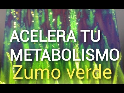 Zumo verde para acelerar el metabolismo