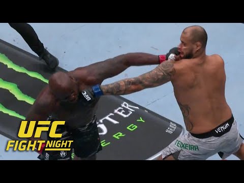 Derrick Lewis knocks out Tallison Teixeira in 35 seconds at #UFCNashville | ESPN MMA