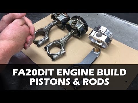FA20DIT WRX Engine Build - Pistons & Rods