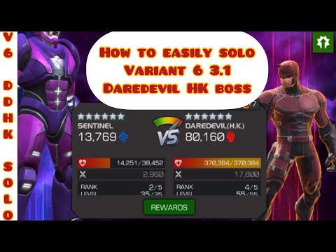 Variant 6 3.1 DareDevil Boss, how to easily solo variant 6.3.1 DD HK boss!