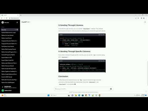 for loop on dataframe python