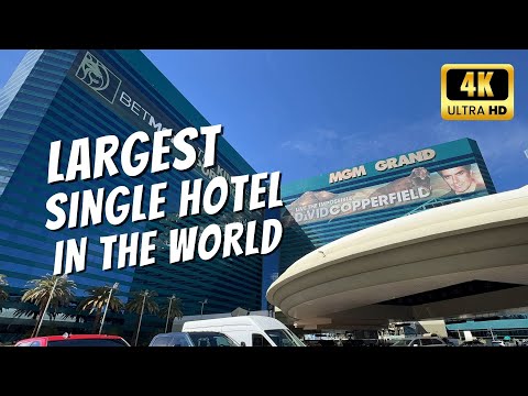 4K MGM Grand Las Vegas Walk-Through - Largest Single Hotel in the World | Walking Las Vegas Hotels