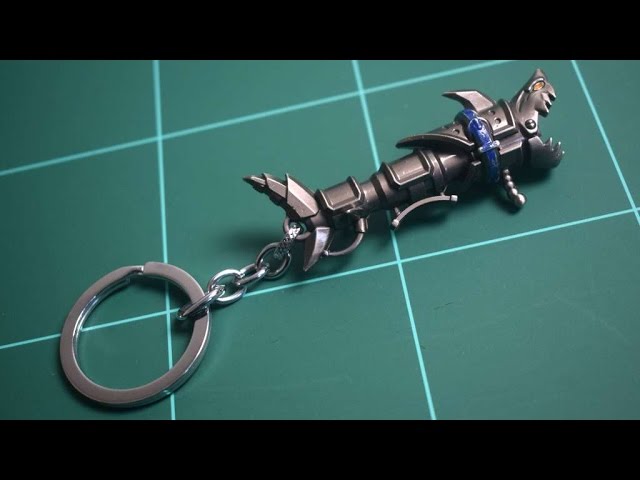 Vídeo relacionado con Guodong League of Legendes Jinx Cannon Lol - Llavero de metal para regalo