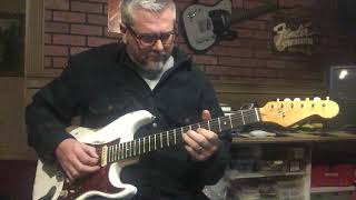 Video thumbnail for Relic Strat Style Electric Guitar with Wilkinson M Series Pickups by Nate's Relic Guitars by Jh and Lm productions