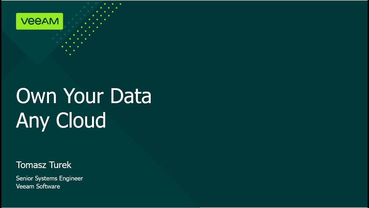 Own Your Data. Any Cloud: Best Practices for Hybrid Cloud Backup video