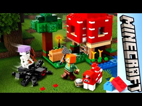 LEGO Minecraft 21179 Грибной дом Обзор набора лего майнкрафт