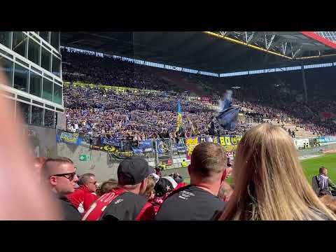 „Wir sind vom FCS“ - Stimmung Fans vom 1.FC Saarbrücken beim 1.FC Kaiserslautern