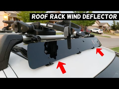 HOW TO INSTALL ROOF RACK WIND DEFLECTOR, ROOF RACK FAIRING