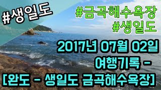 preview picture of video '여행 - 완도 생일도 금곡해수욕장 2017년 7월 02일 (자동차 이동)'