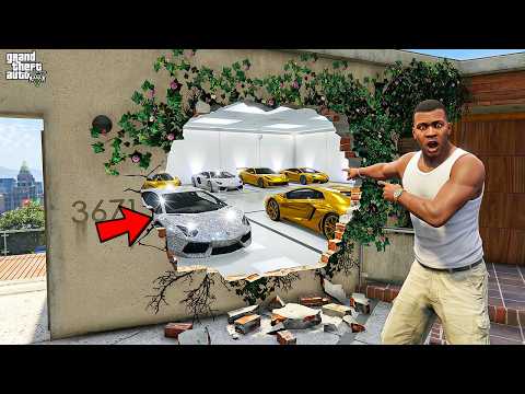 Franklin Found New Most Ultimate Secret Garage Door In His House GTA 5 ! || SHINCHAN GTA 5 VIDEO