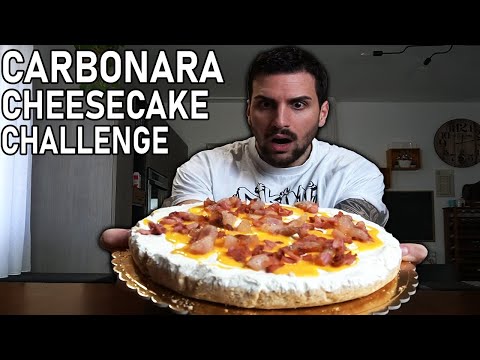 2,5 KG di CARBONARA CHEESECAKE CHALLENGE | Cheat Day | MAN VS FOOD #carbonara #foodchallenge