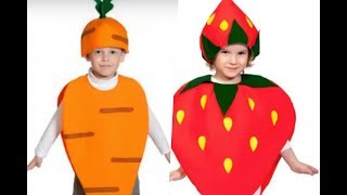 Disfraces de frutas y verduras para niños