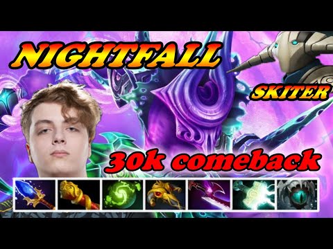 NightFall Faceless Void crazy 30k comeback vs Skiter Sven top EU match | Immortal Best Rank Gameplay