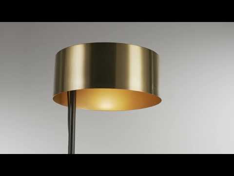 Knox Table Lamp TFB20224-1GO Black & Gold Metal Searchlight