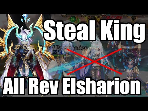 Steal King Elsharion, Use him to take away shizuka, shi hou, woosa's buff😛😛😛【Summoners War RTA】
