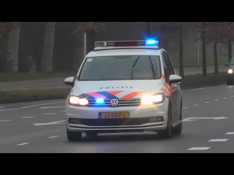 P1, 2x Politie Noodhulp Touran naar meldingen in Leeuwarden