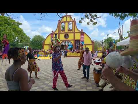 San Francisco Peten bailo Punta.  Con Indio Garifuna y Teatro la Siembra.
