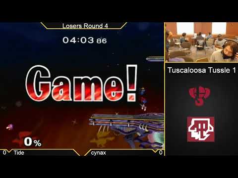 Tuscaloosa Tussle 1 - Cynax (Falco) vs Tide (Fox) - Melee Singles Losers Round 4