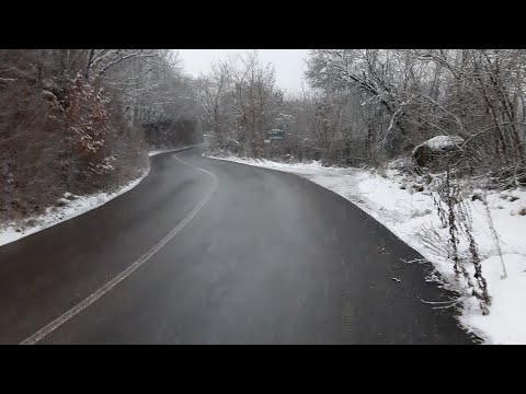 Drum Lacul Cincis - Hunedoara, de iarna