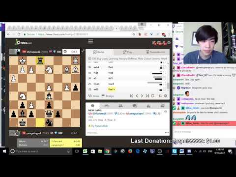 IM penguingm1 vs GM DrTancredi (?) match #1