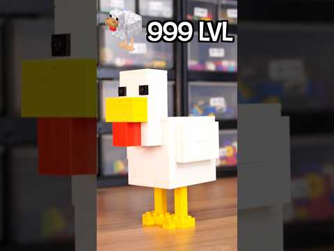 Level 1 VS Level 999 LEGO Minecraft Chicken #lego #shorts