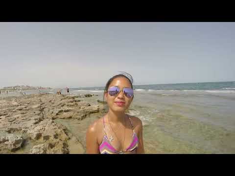 Sweetie and I in playa Carabassi for my bday swim