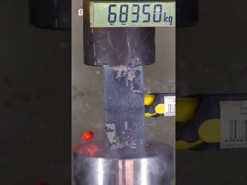 Deep frozen hammer VS. hydraulic press! #shorts