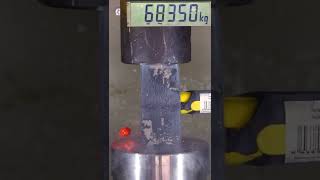 Deep frozen hammer VS. hydraulic press! #shorts