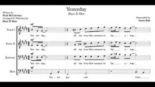 Boyz II Men - Yesterday (Transcription)