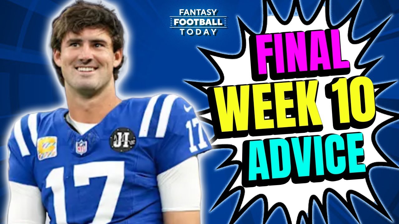 FINAL Week 10 Start/Sit Cheat Sheet Part 1! LIVE Q&A + Actives/Inactives News | 2025 Fantasy Tips